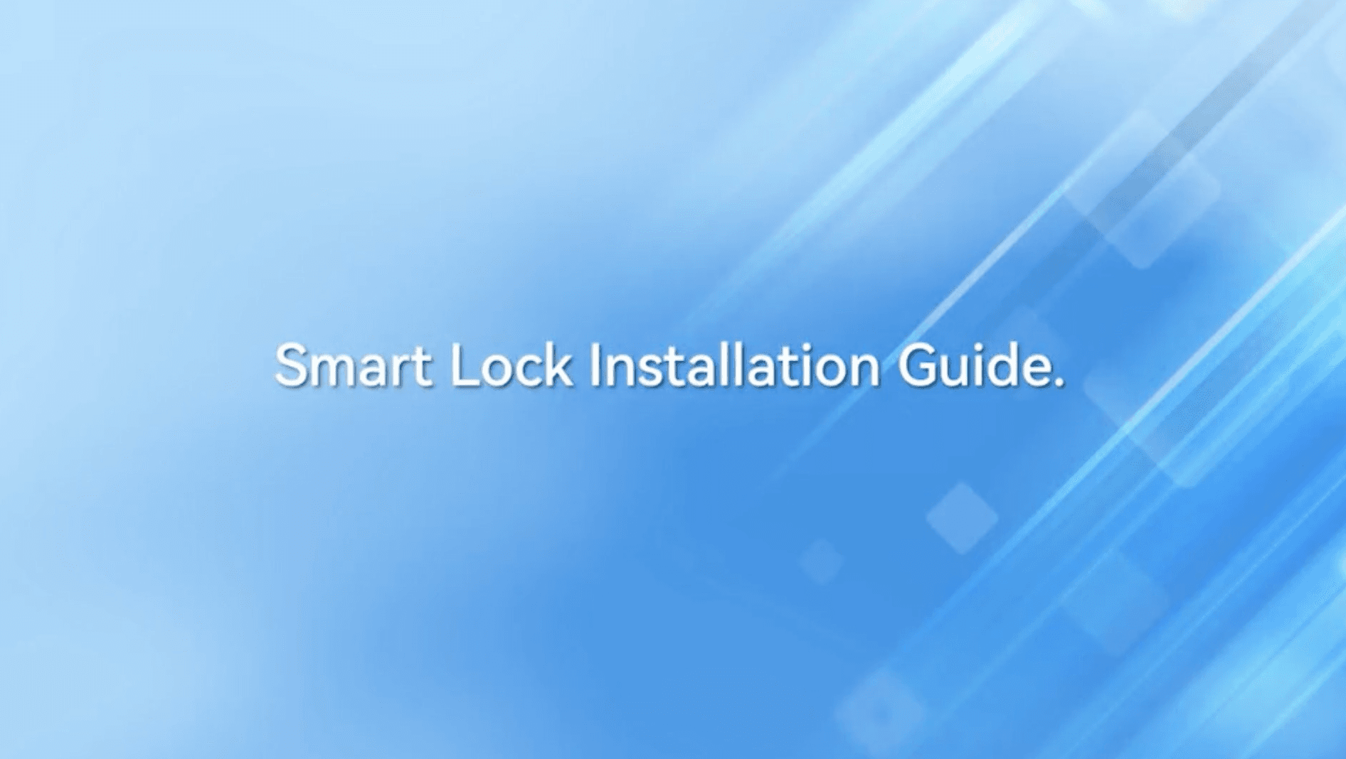 Lockery smart lock installation video thumbnail