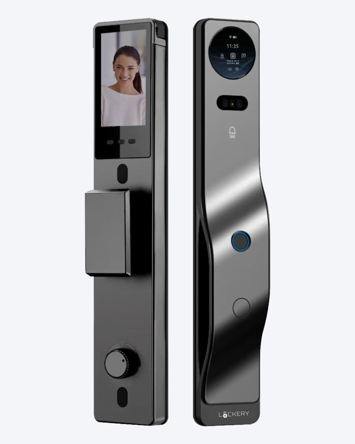 Lockery smart lock front and rear product view