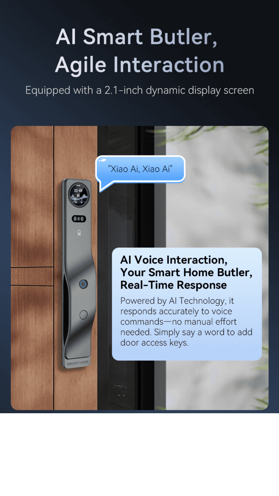Lockery smart lock with AI voice assistant